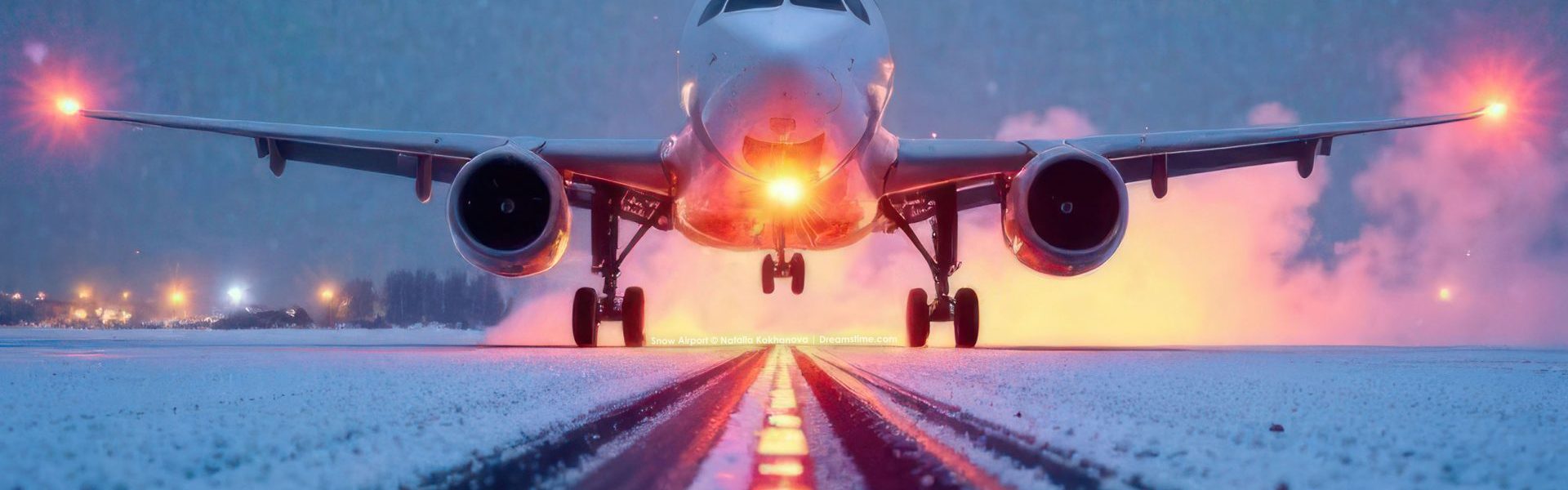 PJL-029 Ilustracny obrazok Snow Airport © Natalia Kokhanova | Dreamstime.com