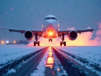 PJL-029 Ilustracny obrazok Snow Airport © Natalia Kokhanova | Dreamstime.com
